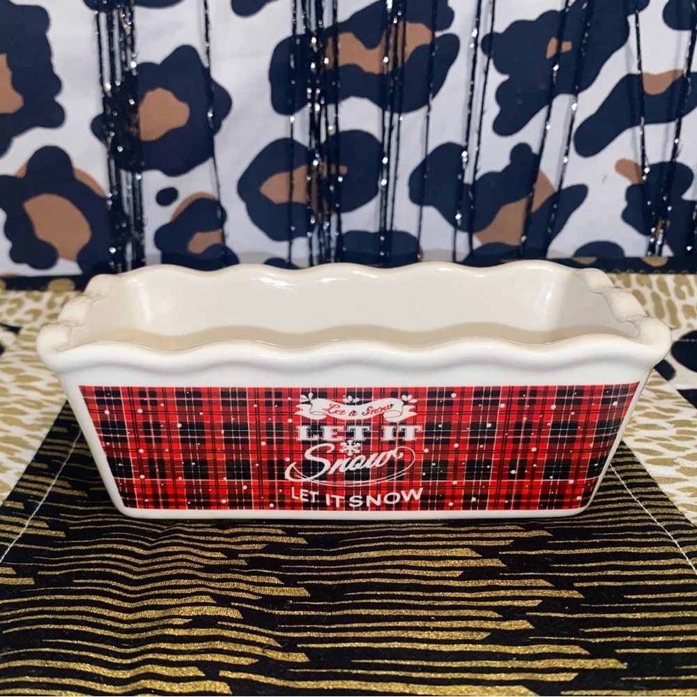 CHRISTMAS CERAMIC BUTTER DISH